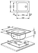 Мойка Смег VS45P3N фото 4 в Казани и Татарстане Мойка Smeg VS45P3N фото 4 в Казани и Татарстане