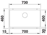 Мойка Blanco ROTAN 700-U Silgranit белый фото 3 в Казани и Татарстане