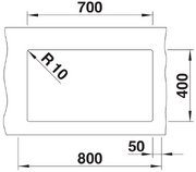 Мойка Blanco ROTAN 700-U Silgranit алюметаллик фото 4 в Казани и Татарстане