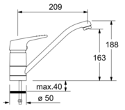 Смеситель Franke 460-1 хром/белый фото 2 в Казани и Татарстане