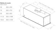 Встраиваемая вытяжка Pando EVO/580.11 INOX V.850 SEC фото 2 в Казани и Татарстане