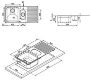 Мойка Смег LTS102D-2 фото 3 в Казани и Татарстане Мойка Smeg LTS102D-2 фото 3 в Казани и Татарстане
