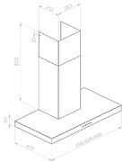 Вытяжка Pando P-823N/60 IX V.850 ECO SEC PLUS фото 3 в Казани и Татарстане
