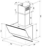 Вытяжка Krona IRIDA 900 white sensor фото 3 в Казани и Татарстане