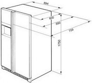 Холодильник Smeg SS55PNL3 фото 3 в Казани и Татарстане