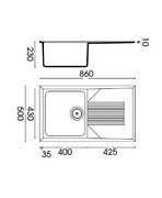 Мойка Смег LSEQ861AV фото 2 в Казани и Татарстане Мойка Smeg LSEQ861AV фото 2 в Казани и Татарстане