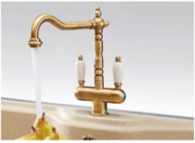 Смеситель Franke Old England медь (с двумя ручками) фото 2 в Казани и Татарстане