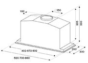 Встраиваемая вытяжка Bertazzoni KIN52MOD1XC фото 4 в Казани и Татарстане