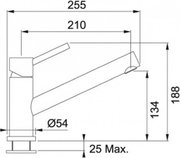 Смеситель Franke Taros нержавеющая сталь фото 2 в Казани и Татарстане