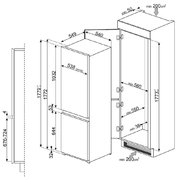 Холодильник Smeg C7280NEP фото 4 в Казани и Татарстане