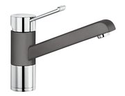 Смеситель Blanco Zenos chrome/Silgranit темная скала фото в Казани и Татарстане