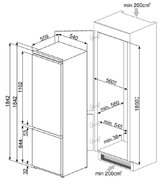 Холодильник Smeg C3180FP фото 2 в Казани и Татарстане