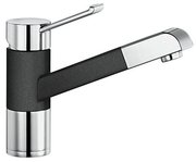 Смеситель Бланко Zenos-S chrome/Silgranit антрацит фото в Казани и Татарстане Смеситель Blanco Zenos-S chrome/Silgranit антрацит фото в Казани и Татарстане