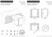 Винный шкаф Dunavox DAU-46.138B фото 4 в Казани и Татарстане