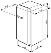 Морозильная камера Smeg CVB20RP1 фото 4 в Казани и Татарстане
