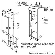 Встраиваемый двухкамерный холодильник Bosch KIV 38V20 RU фото 2 в Казани и Татарстане