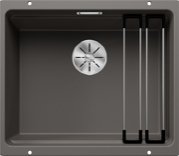 Мойка Blanco Etagon 500-U SILGRANIT вулканический серый клапан-автомат InFino 527258