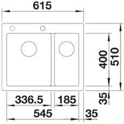 Мойка BLANCO PLEON 6 Split Silgranit черный фото 3 в Казани и Татарстане