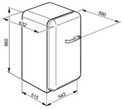 Холодильник Smeg FAB10LNE фото 4 в Казани и Татарстане
