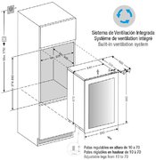 Встраиваемый винный шкаф Pando PVMAV 88-49CRR фото 3 в Казани и Татарстане