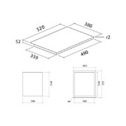 Варочная панель FALMEC PIANO INDUZIONE 2 ZONE фото 3 в Казани и Татарстане