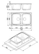 Мойка Смег LZ792AV2 фото 2 в Казани и Татарстане Мойка Smeg LZ792AV2 фото 2 в Казани и Татарстане