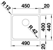 Мойка BLANCO SOLIS 450-IF нержавеющая сталь фото 3 в Казани и Татарстане