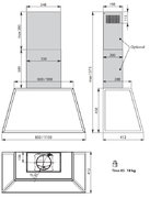 Вытяжка Falmec TIME 85 pewter фото 3 в Казани и Татарстане