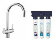 Смеситель Бланко TRIMA нержавеющая сталь UltraResist + фильтр для воды BWT-БАРЬЕР EXPERT STANDARD нержавеющая сталь фото 2 в Казани и Татарстане Смеситель Blanco TRIMA нержавеющая сталь UltraResist + фильтр для воды BWT-БАРЬЕР EXPERT STANDARD нержавеющая сталь фото 2 в Казани и Татарстане