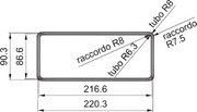 Переходник промежуточный прямоугольный Фабер RCR 220x90 мм фото 2 в Казани и Татарстане Переходник промежуточный прямоугольный Faber RCR 220x90 мм фото 2 в Казани и Татарстане