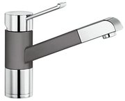 Смеситель Бланко Zenos-S chrome/Silgranit темная скала фото в Казани и Татарстане Смеситель Blanco Zenos-S chrome/Silgranit темная скала фото в Казани и Татарстане