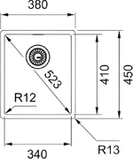 Мойка Franke BXX 210/110-34 нержавеющая сталь фото 3 в Казани и Татарстане