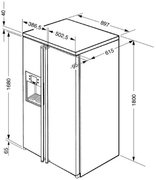 Холодильник Smeg SBS8003P фото 2 в Казани и Татарстане