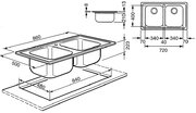 Мойка Смег AP862 фото 3 в Казани и Татарстане Мойка Smeg AP862 фото 3 в Казани и Татарстане
