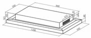 Встраиваемая вытяжка Faber SKYPAD X/WH F120 фото 3 в Казани и Татарстане