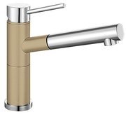 Смеситель Бланко Alta-S compact chrome/Silgranit шампань фото в Казани и Татарстане Смеситель Blanco Alta-S compact chrome/Silgranit шампань фото в Казани и Татарстане