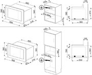 Встраиваемая микроволновая печь Smeg FMI120G фото 4 в Казани и Татарстане