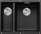 Мойка BLANCO SUBLINE 340/160-U Silgranit антрацит, чаша справа