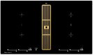 Варочная панель с вытяжкой Kuppersbusch KMI 9800.0 SR Gold