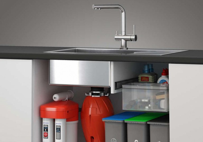 Как разобрать измельчитель пищевых отходов